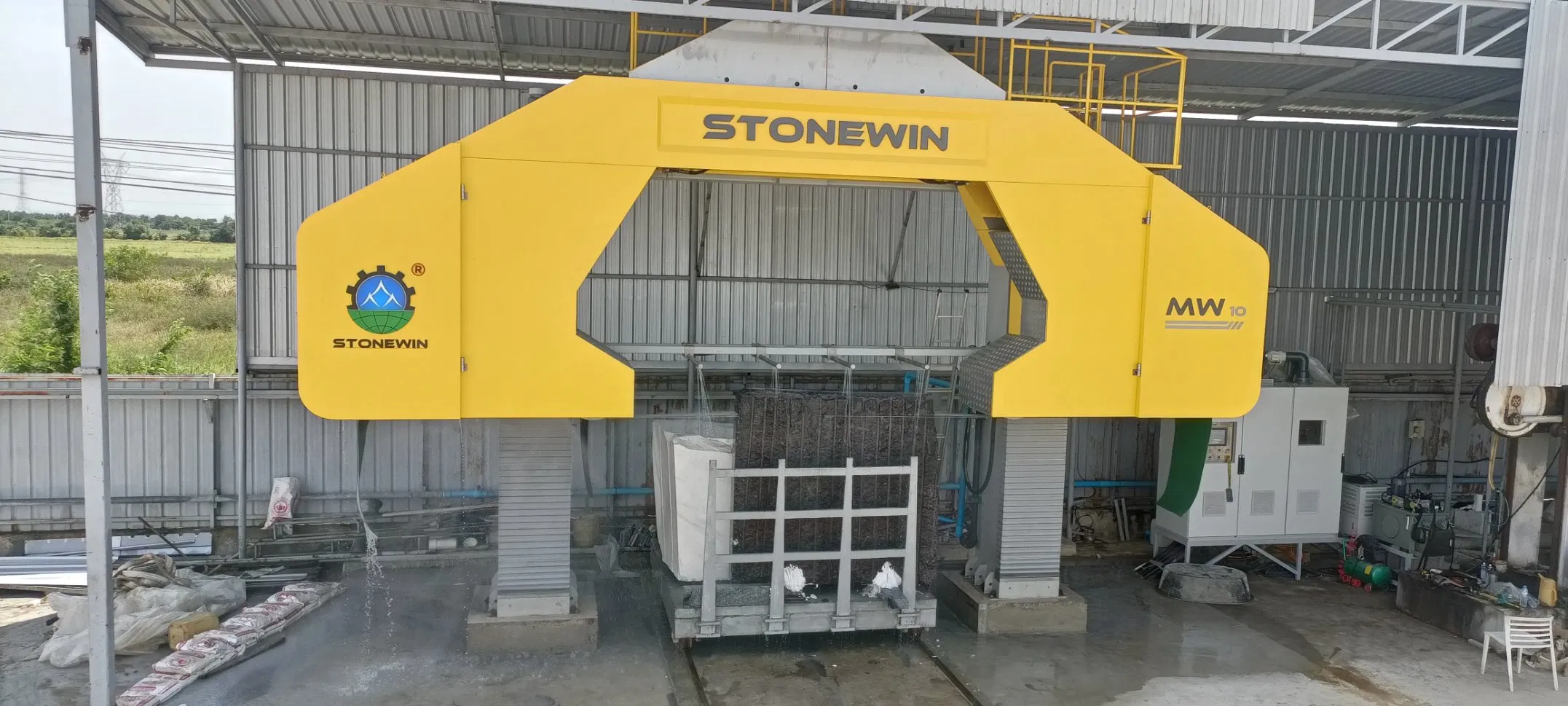 Super Thin Multi Wire Saw Machine Custom Design Stone Processing Equipment for Stone Slab Mass Cutting