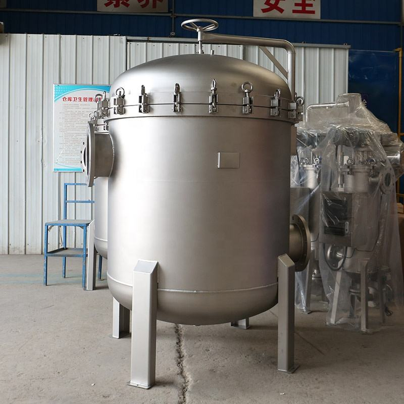 Filtro a sacco multiplo in acciaio inossidabile ad alta portata per la purificazione dell'acqua di circolazione
