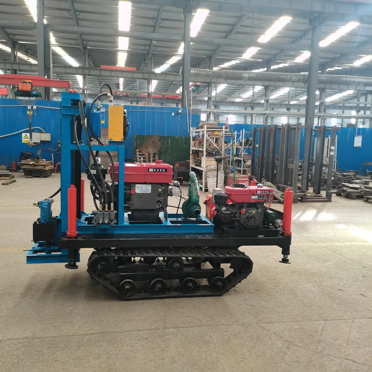 150m Portable Crawler Diesel Hydraulic Drill Machine Small Water Well Drilling Rig