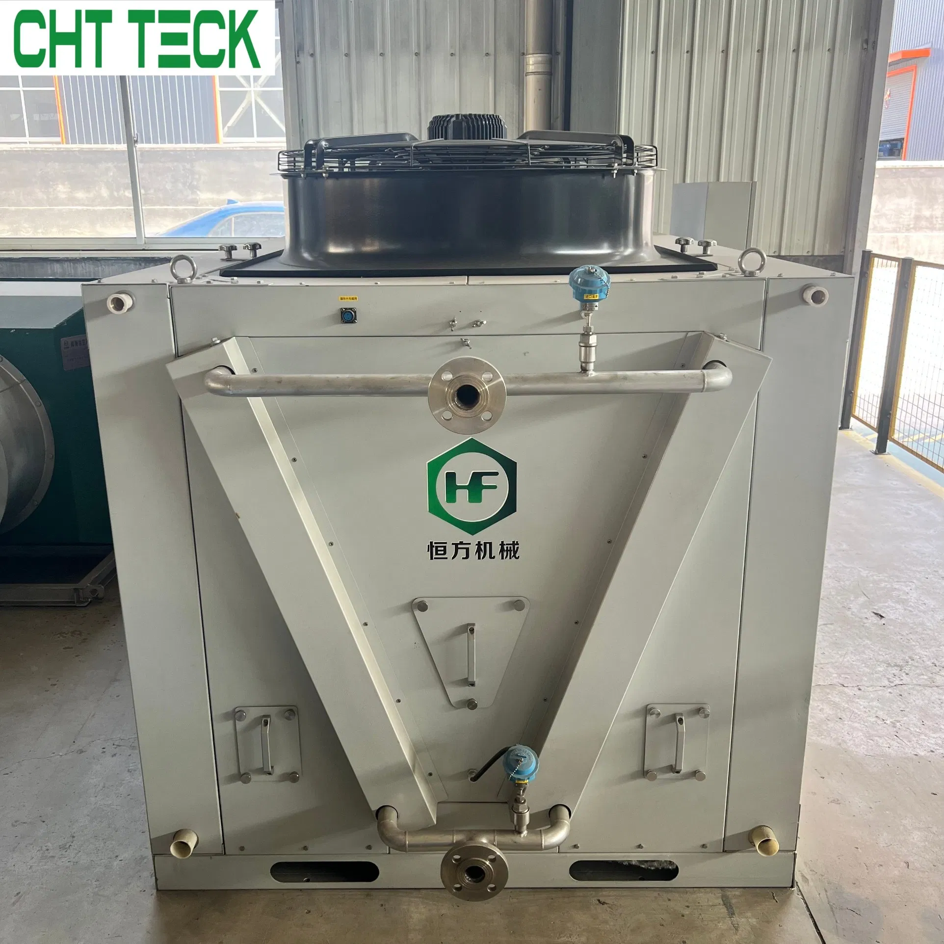 800kW Evaporative Adiabatic Dry Air Cooler with Optional Fin Tube Materials, Freeze Proof for Cold Northern Region Factory Cooling