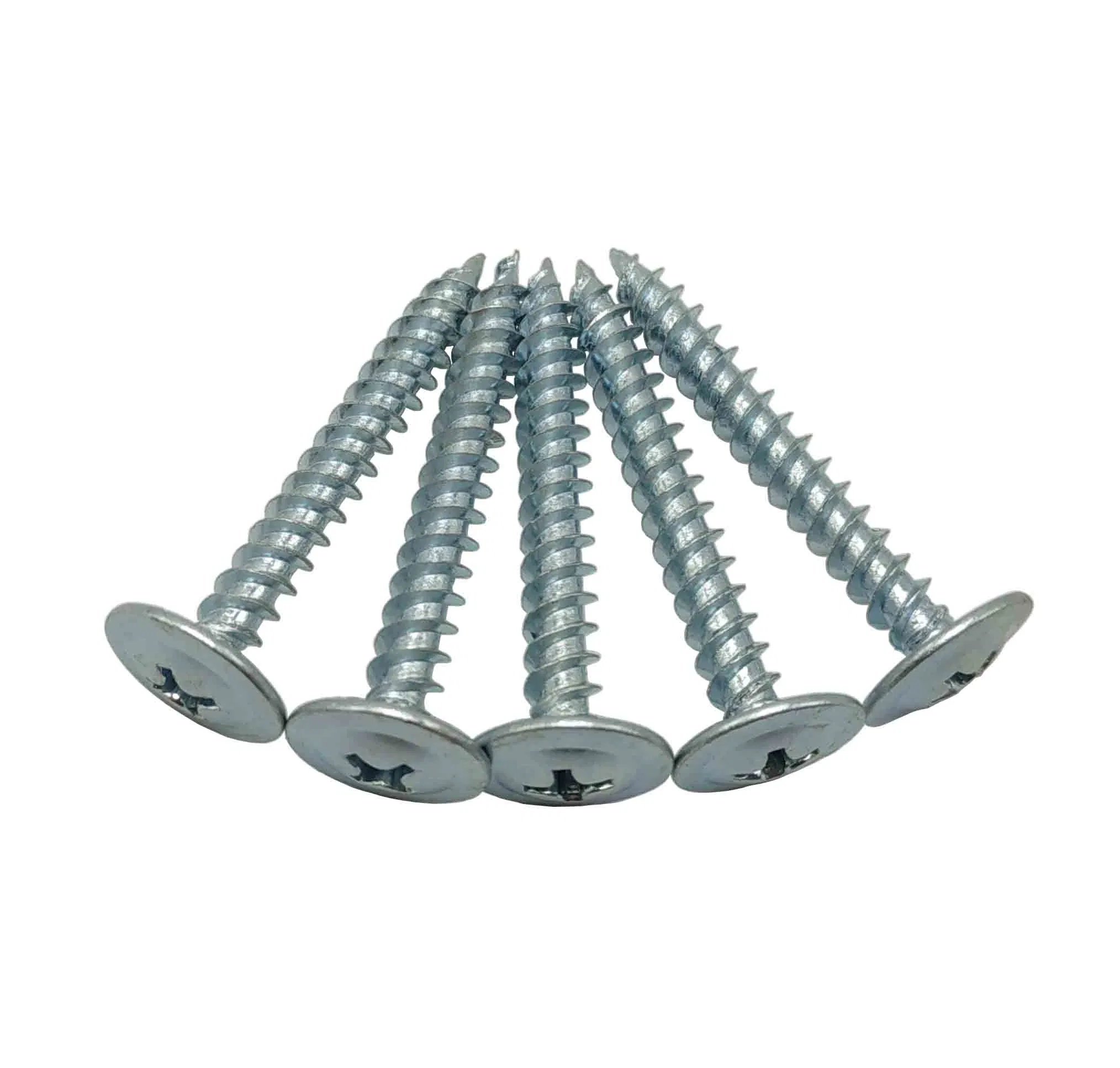 Blue White Zinc Button Modified Truss Head Wafer Head Self Drilling Self-Tapping Screw