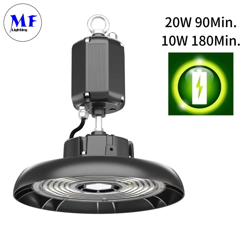 100W 150W 200W 240W Éclairage d'entrepôt d'urgence étanche 150lm/W Gradation 1-10V / Dali Capteur à micro-ondes Lampe UFO Highbay