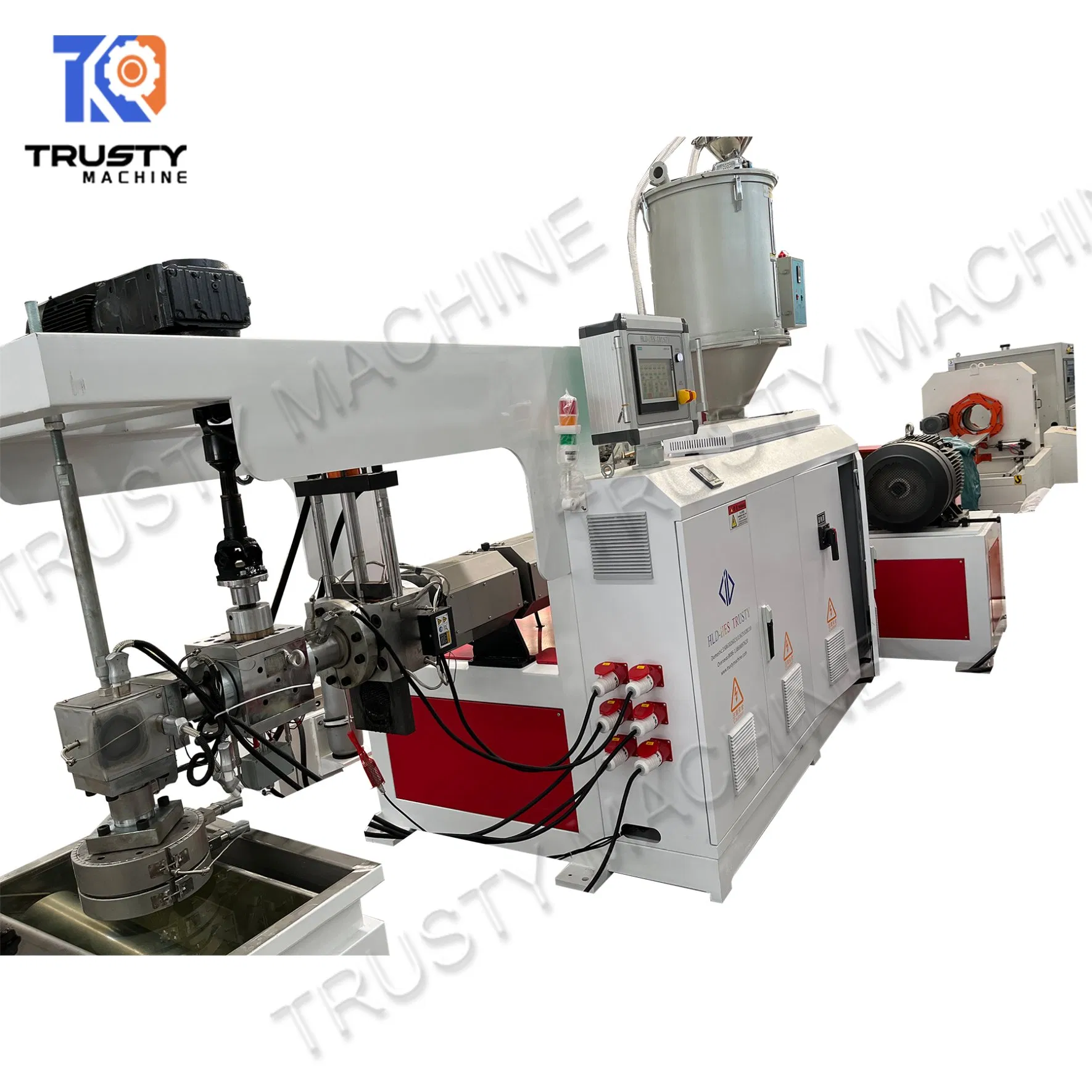 Plastic PP/PE Concrete Reinforcing Fiber Drawing Monofilament Extruder Machine