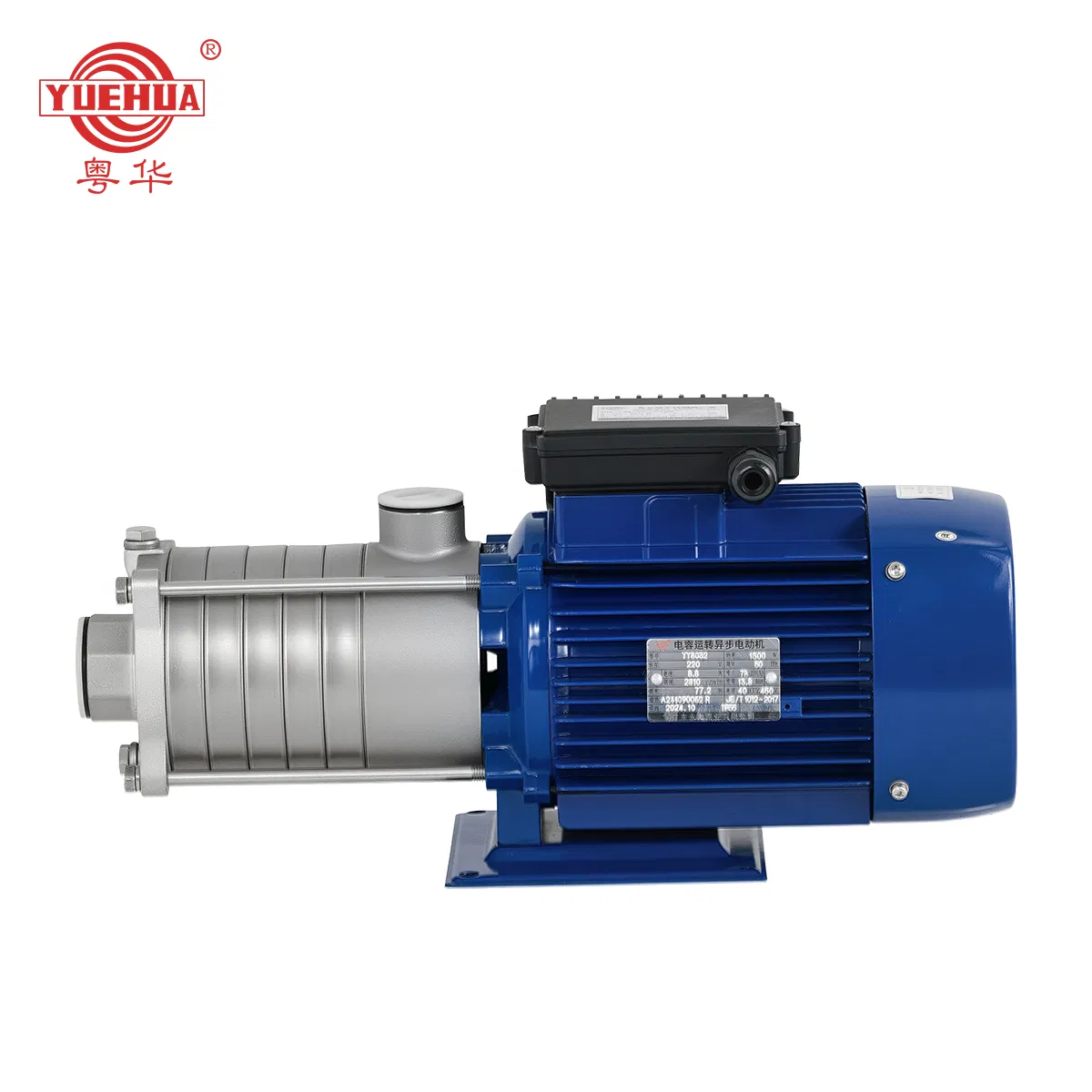 Yuehua Stainless Steel Acid Dredging Priming Cryogenic Heating Circulation Electric Shower Water Pressure Multistage Booster Pump for House