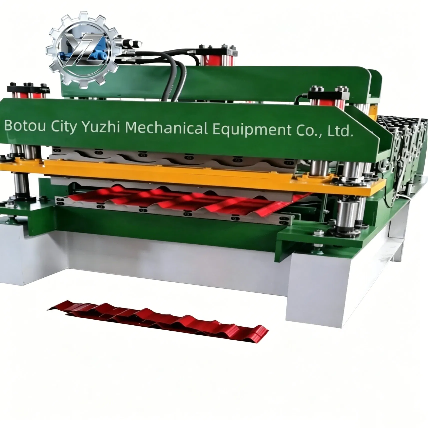 High-Speed Antique Glazed Tile Roll Forming Machine for Ancient Building Roof Sheets