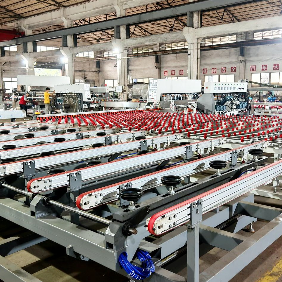 Jumbo Glass Automatic Double Edging Production Line for 6000 3300 Size Glass
