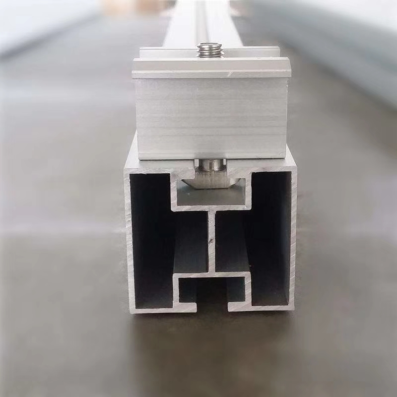 Langlebige Aluminium-Führungsschienenhalterung für Solar-PV-Montagesysteme