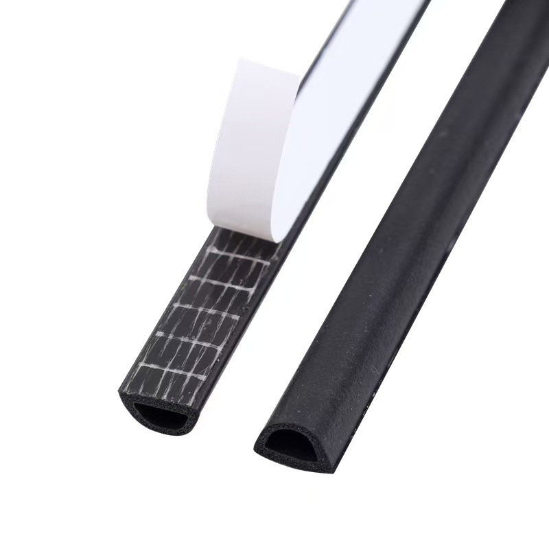 High Density Self Adhesive EPDM Foam Rubber Seal Strip Waterproof Shockproof Square Sponge Gasket Tape for Door Window Insulation