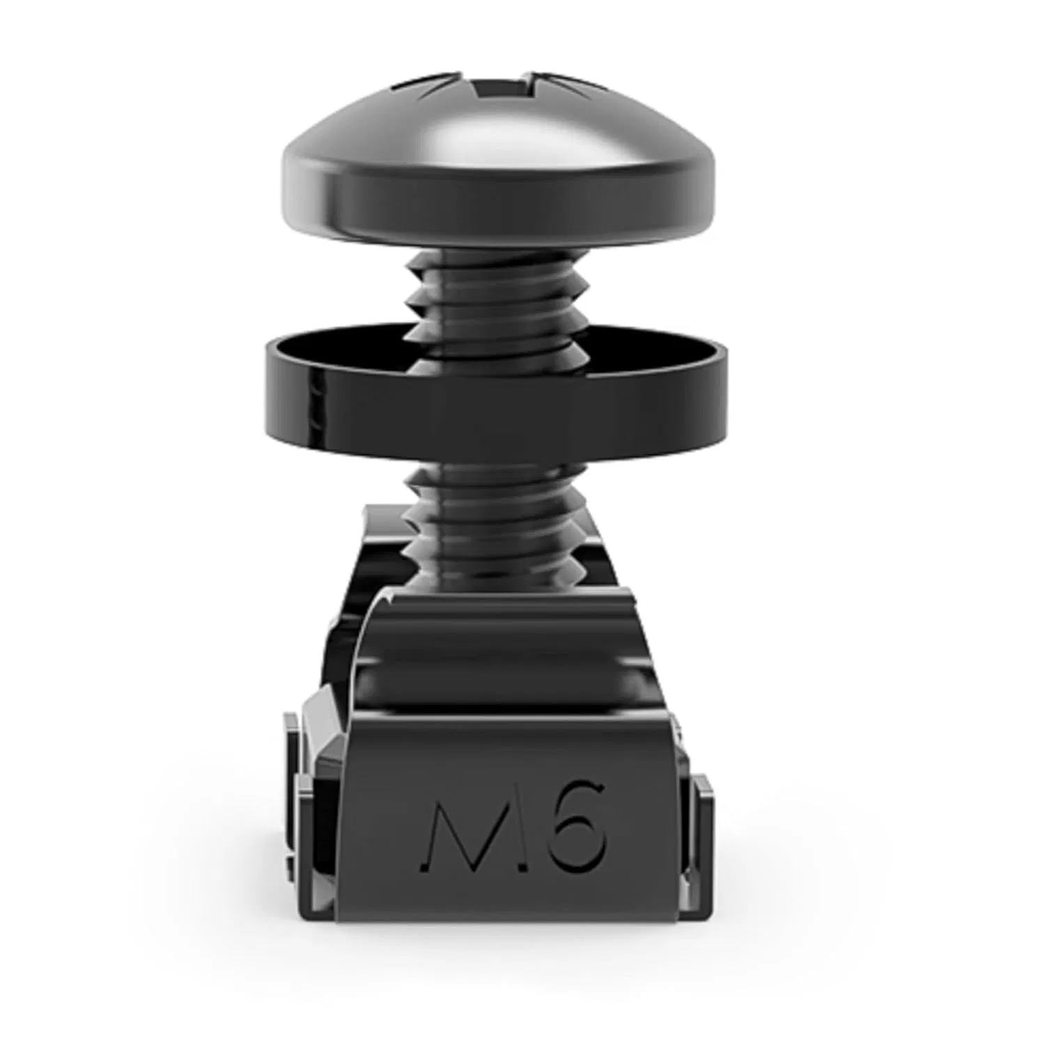 M6 X 16mm 50er-Pack Schrauben Unterlegscheiben und M6 Käfigmuttern