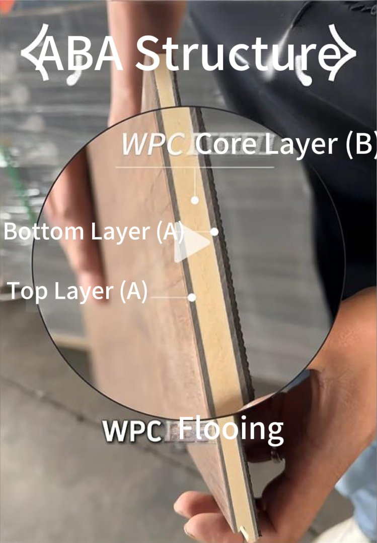 PVC WPC Wood Plastic Composite ABA Structure Flooring WPC Co-Extrusion Decking Sheet Board Floor Making Extrusion Machine Production Line