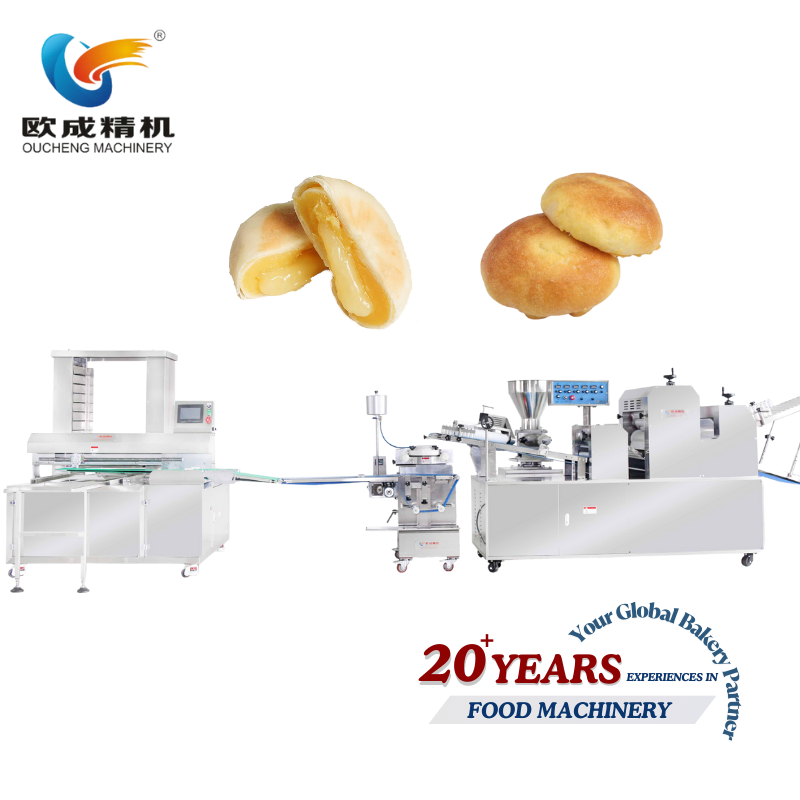 Línea de producción automática industrial de pan, pan de manteca y bollería para pasteles