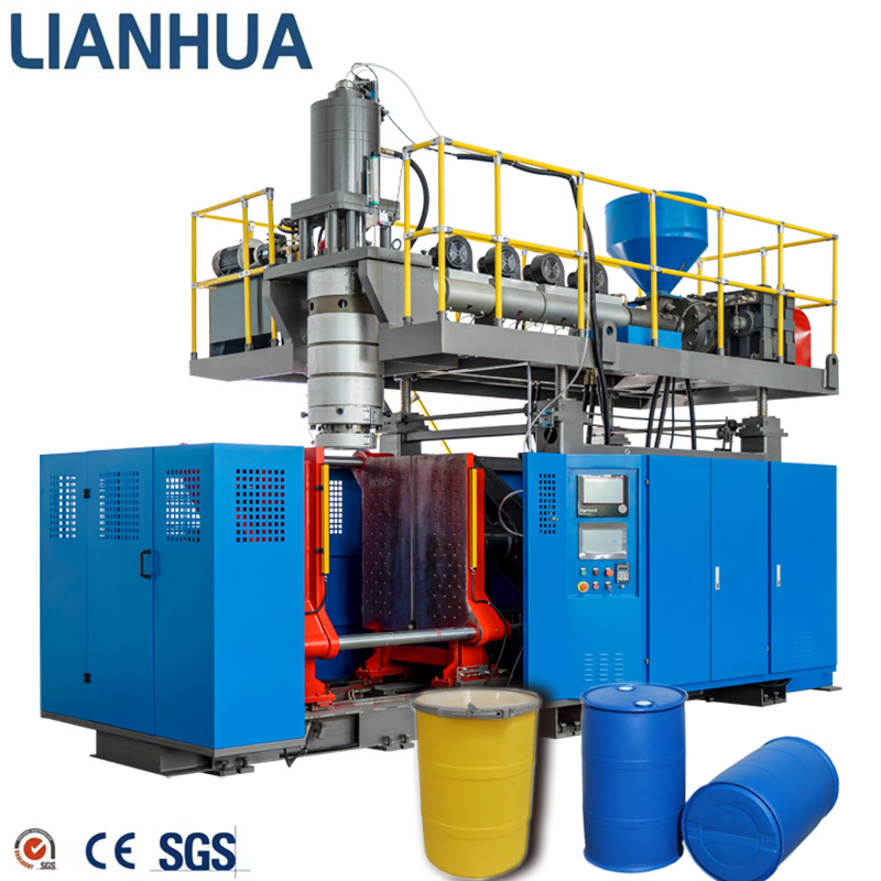High-Speed 200L Plastic Chemical Barrel Bottle Production Extrusion Blow Molding Machine