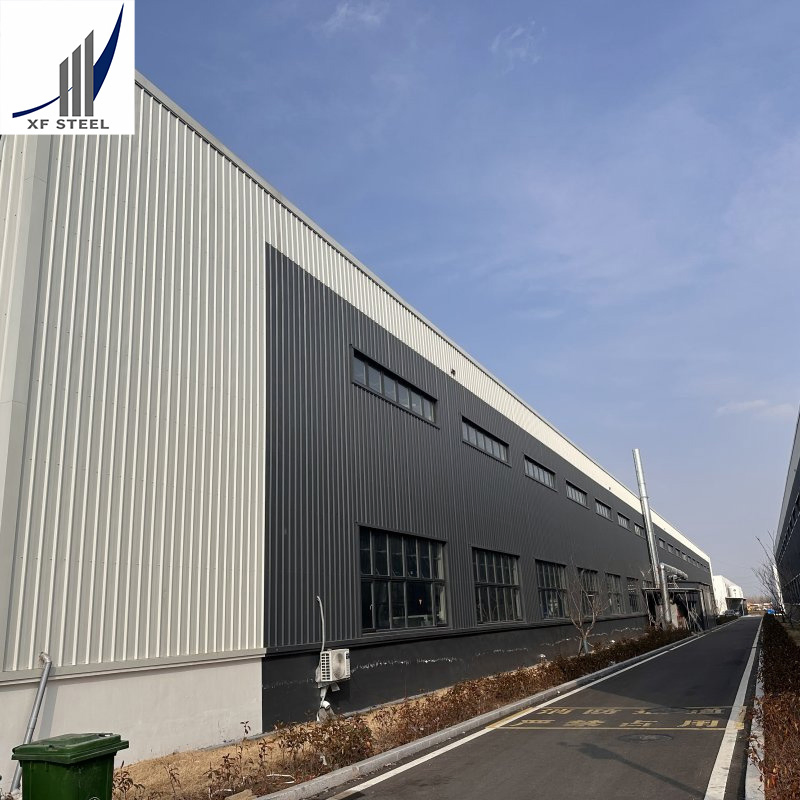 Large Span Stainless Modular Prefabricated Steel H Beam Workshop Structure House Building
