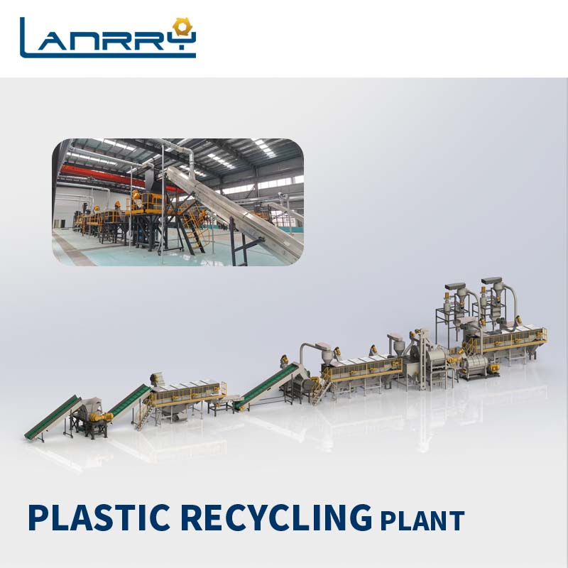 Customized Waste Plastic Washing Line PP Barrel Pet Bottle Recycling Machine