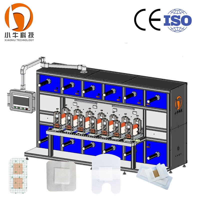 High Speed Automatic PU Film Wound Dressing IV Cannula Dressing Machine