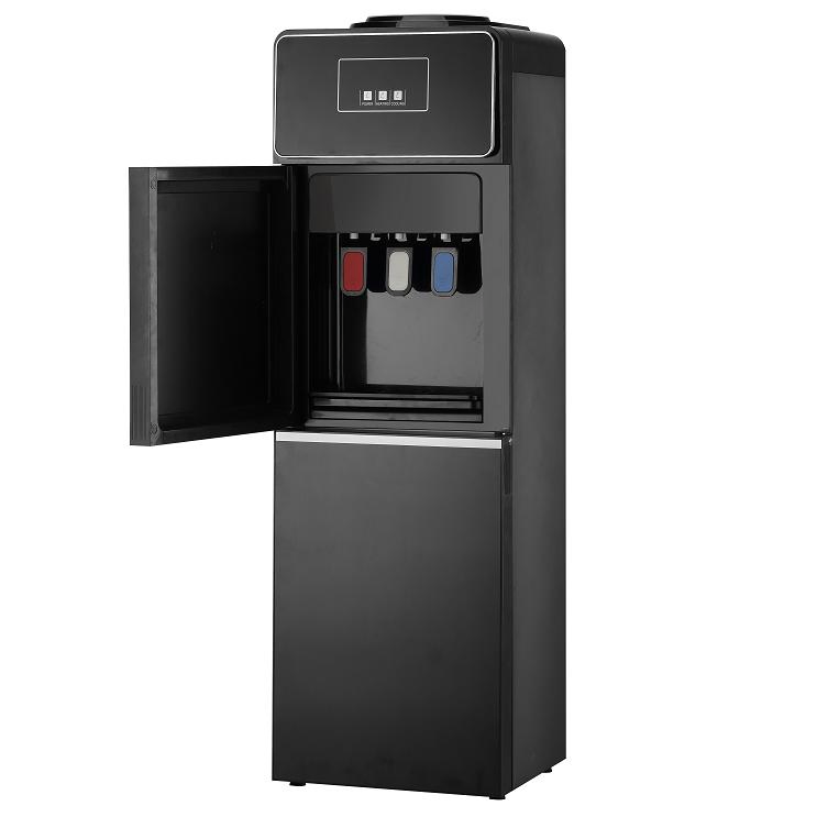 NF197 Big Size Glass Door Water Dispenser 3 Taps with Refrigerator Home Use Hot and Cold Water Cooler