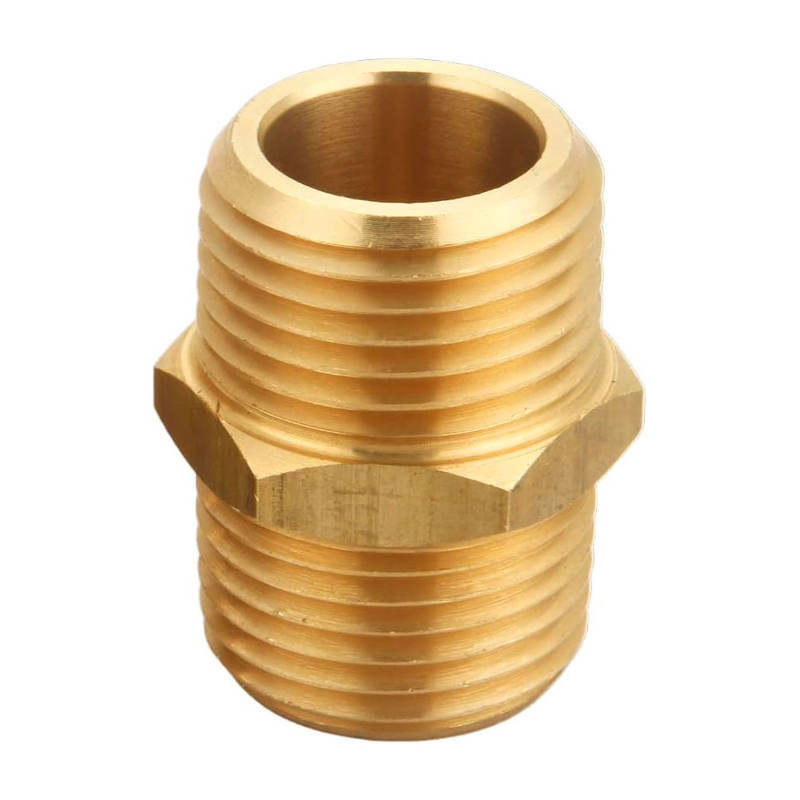Durable Brass Double-Ended Male Thread Nipple - Water Pipe Pipeline Connection Fitting