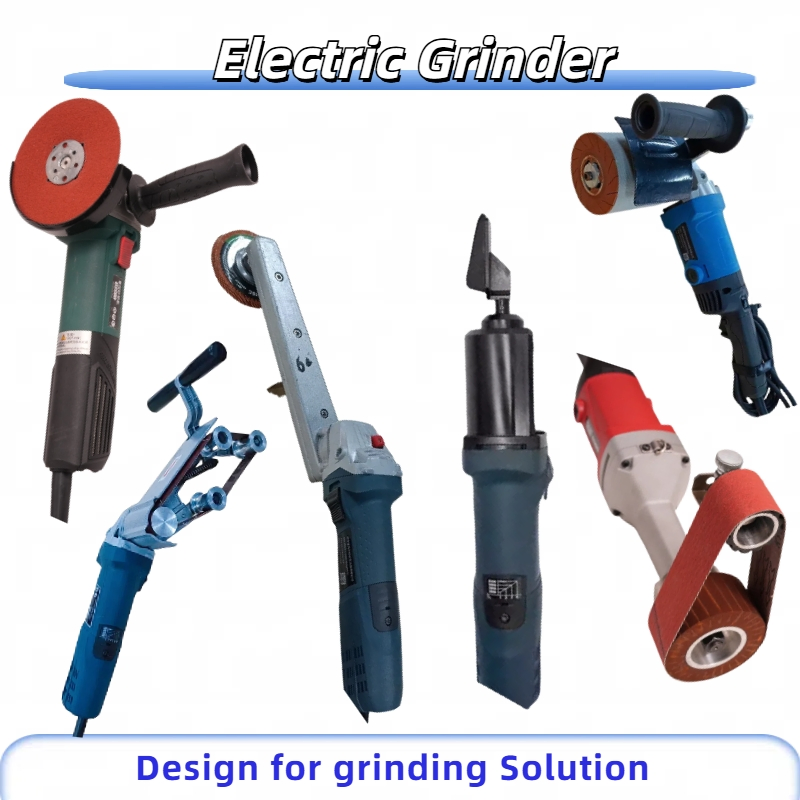 Handheld Electric Angle Die Grinder Belt Sander Drum Polisher Polishing Machine Tools