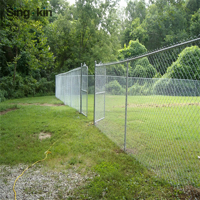 11 Gauge Galvanized Diamond Mesh Chain Link Fence