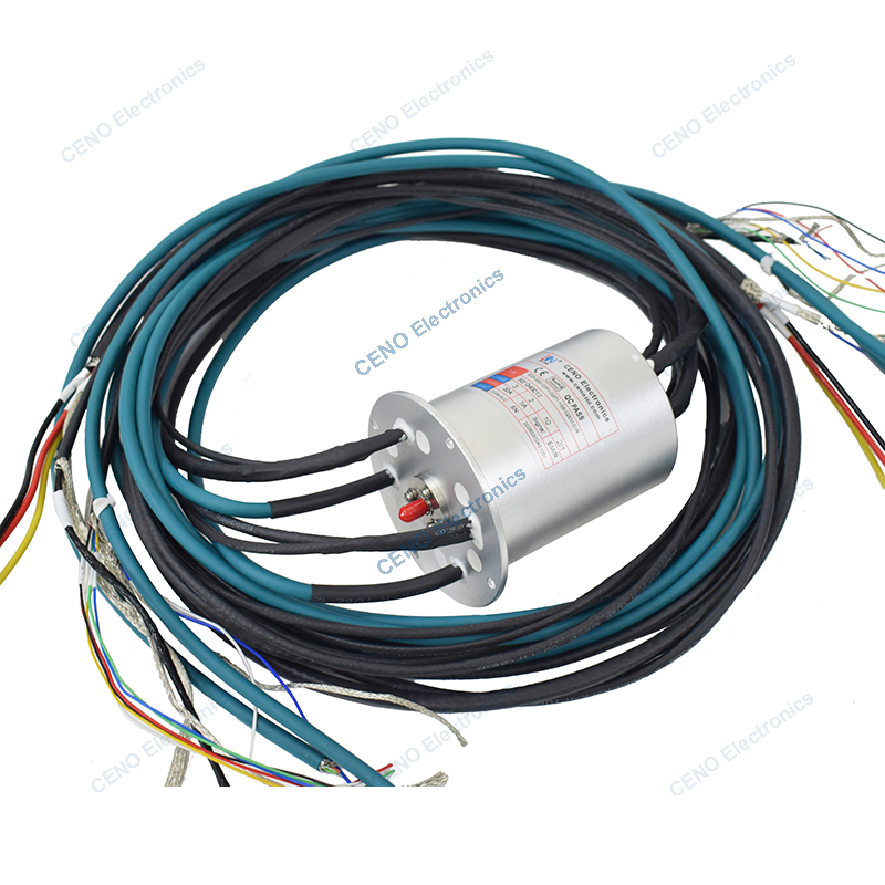 Integrated RF Slip Ring with Ethernet Signal and Radio Frequency Rotary Joint