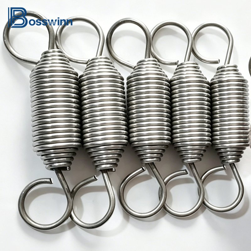 Custom Tension Springs with Hooks Live Hook Extension Springs 1mm to 10mm Available in Outer Diameters 10, 20, 30, 40, 50, 60mm.