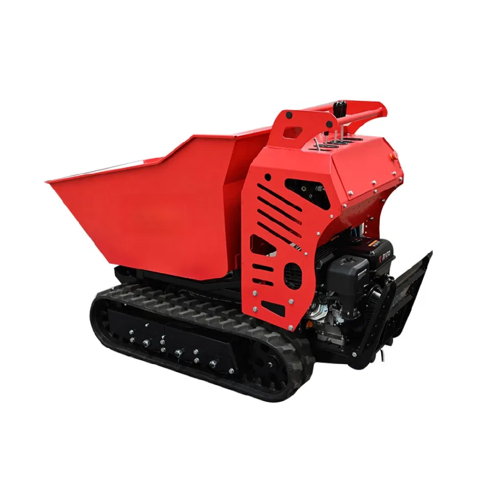 Kndmax Carriola Cingolata Idraulica 500 kg Facile da Usare Potente Dumper Cingolato Idraulico