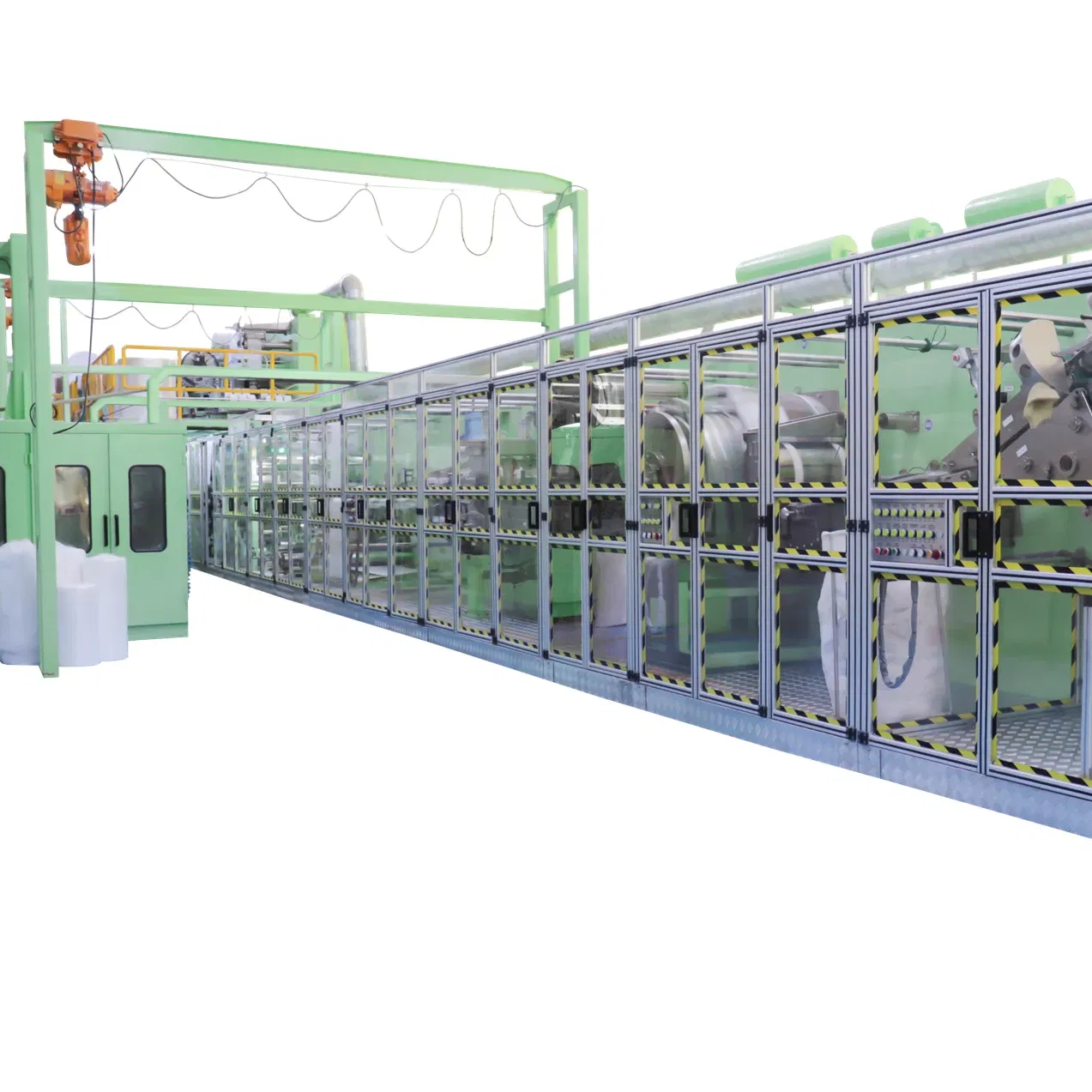 CE Certificated Full Servo Strip Wrap Sanitary Napkin Machine