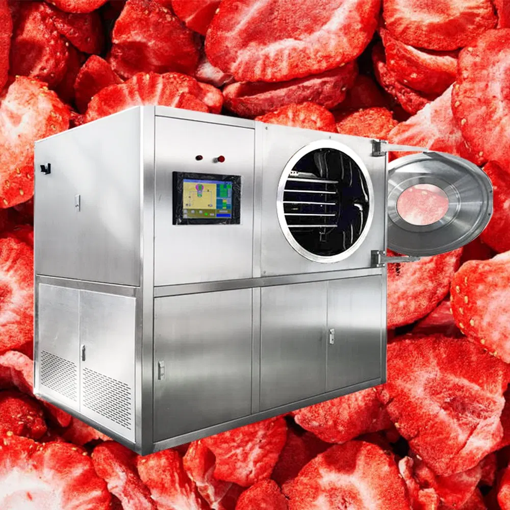 Automatic Deep Fruit Vegetable Durian Desiccated Coconut Lyophilizer Vacuum Freeze Drying Machine