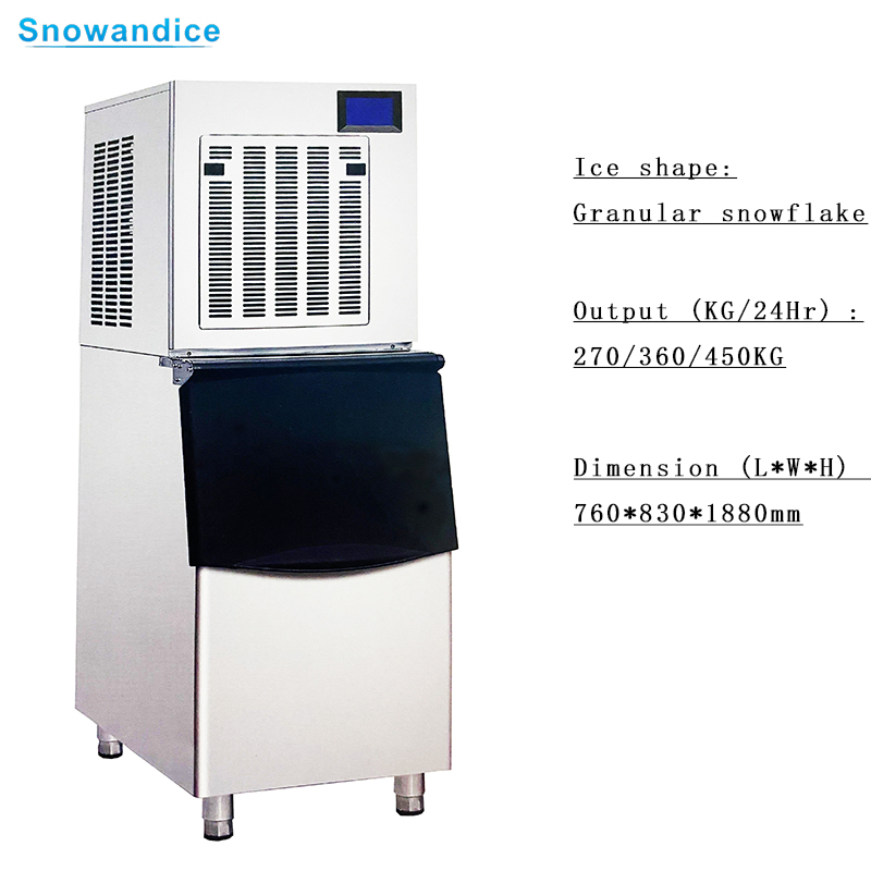 Automatic 280kg Pellet Ice Cube Machine Ice Maker for Western Restaurant