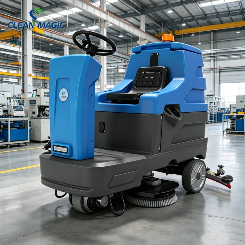 Fully Autonomous Floor Cleaning and Drying Machine, Logistics Warehouse Large-Scale Cleaning Equipment, Electric Floor Scrubber CM85