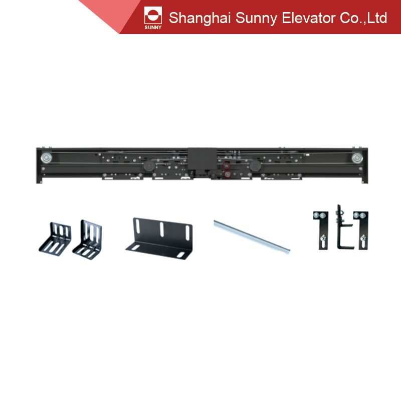 4-Leafs Center Opening Landing Door Device Fireproof Type