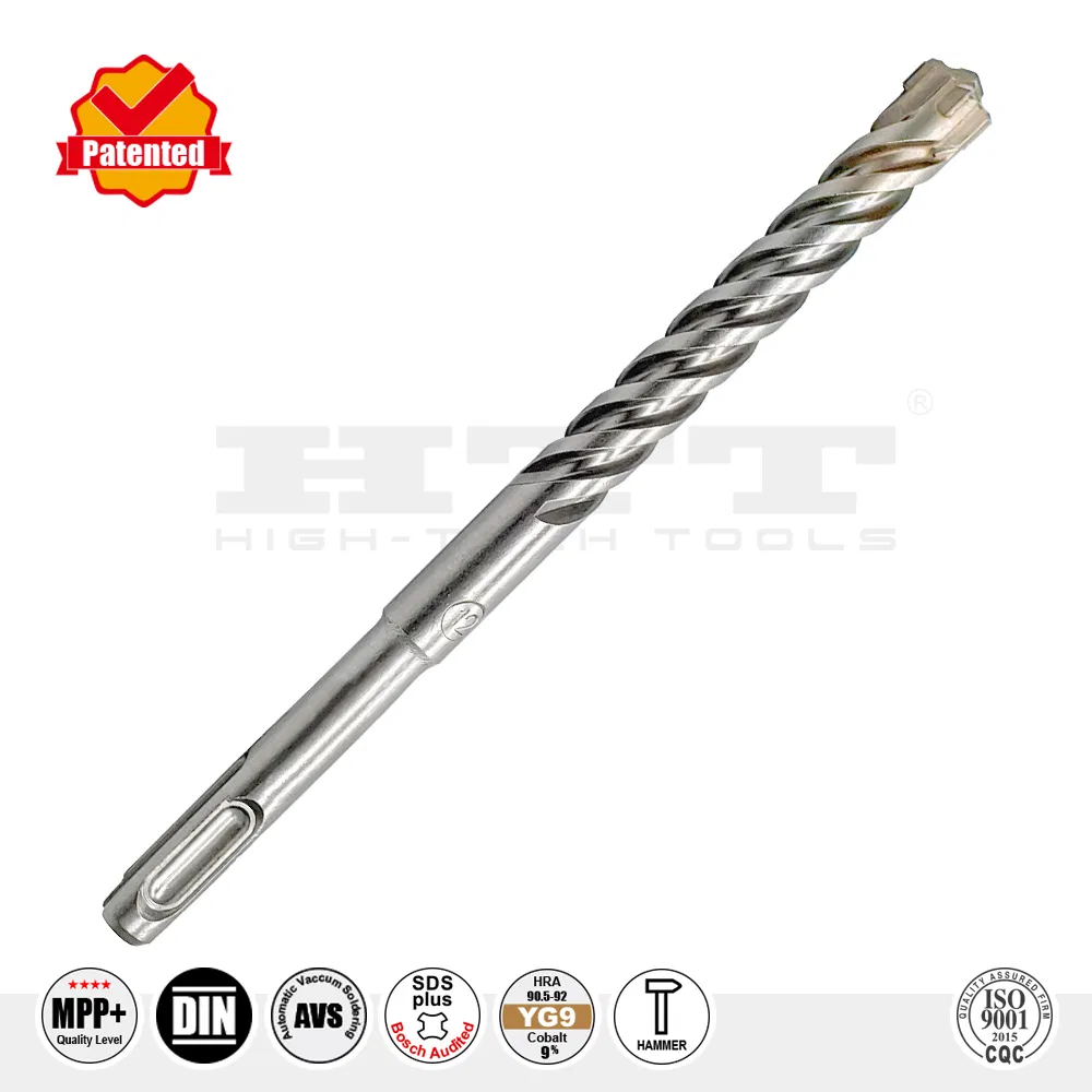SDS Plus Cross Cutter Hammer Drill Bit 4 Flutes for Concrete Stone Brick Drilling