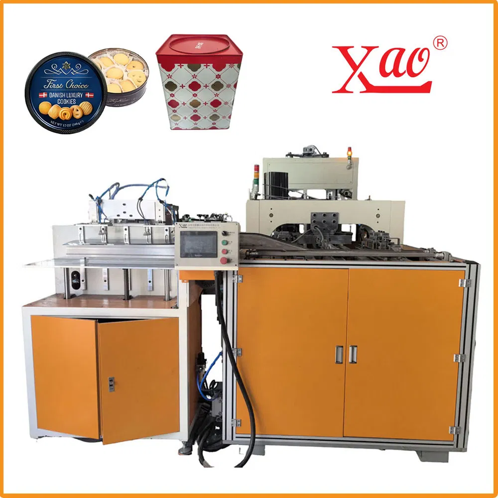 Automatic Fancy Tin Can Making Lock Seamer Machine for Biscuit Can Sweets Can Chocolate Can Tea Gift Coffee Beans Can