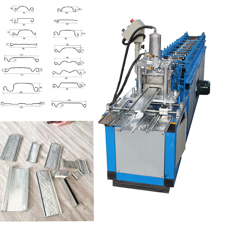 Machine de fabrication de panneaux à lames pour rideaux métalliques à enroulement à froid Machine de profilage de rideaux métalliques