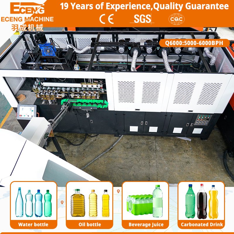 Automatic Bottle Making Machine 4 Cavity 6000bph Full Servo System Plastic Bottle Blowing Machine Steady Running for Complete 100ml-2L Bottle Production