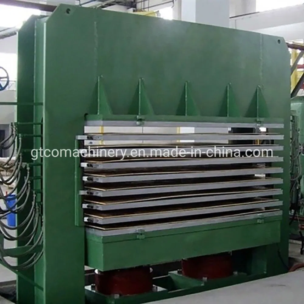 Pressa a caldo per compensato ad alta efficienza con cilindri e piastra durevoli