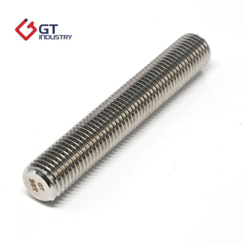 Stainless Steel A2-70 A4-70 304 316 Super Duplex S32750 S32760 Stud Bolt 2205 2507 Carbon Steel Grade 8.8 10.9 12.9 14.9 M12 M27