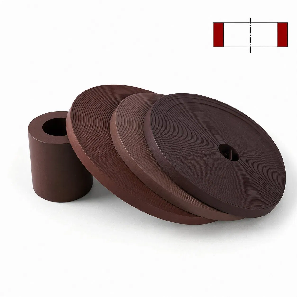 Bronze Filled PTFE Guide Strip Wear Strip Hydraulic Cylinder Piston Rod Guide Strip