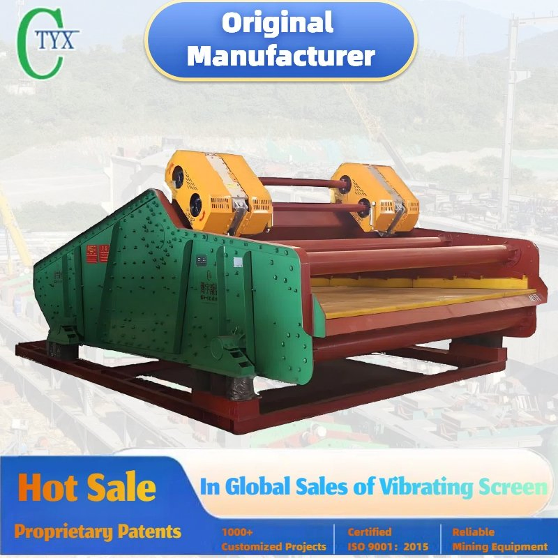 Box-Type Thin Oil Linear Vibrating Screen Equipment Separator Durable Coal Ore Sand Motion Machine Dewatering Shaker Sieving Cleaning Mineral