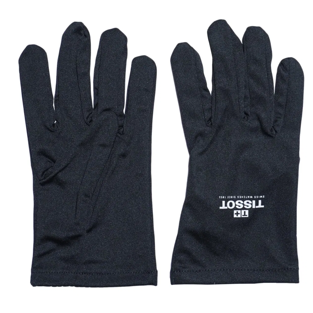 Black Polyester Microfiber Jewelry Watch Inspection Gloves with Customized Logo