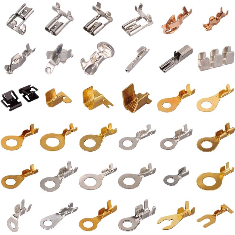 OEM Customization Crimp Terminal Brass Terminal Connector Female Metal Stamping Wire Connector Terminal