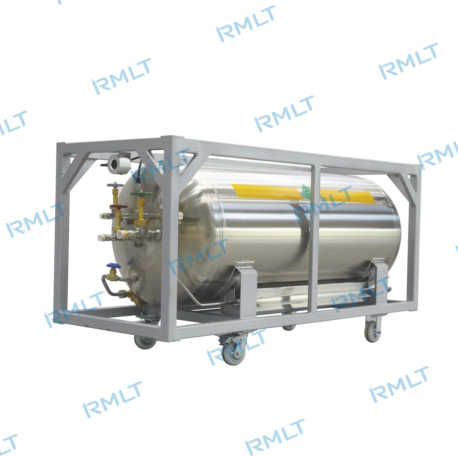 Réservoir de stockage cryogénique horizontal pour oxygène et azote liquides