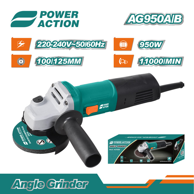Power Action 950W 100mm 115mm 125mm Winkelschleifer Schleifmaschine