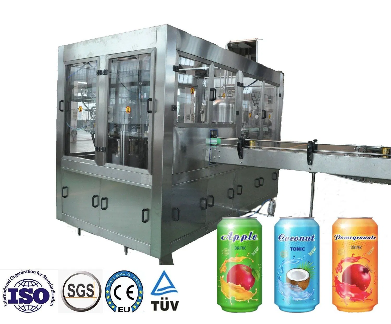 Aluminum Can Carbonated Juice Beer Beverage Drink Liquid Filling Machine