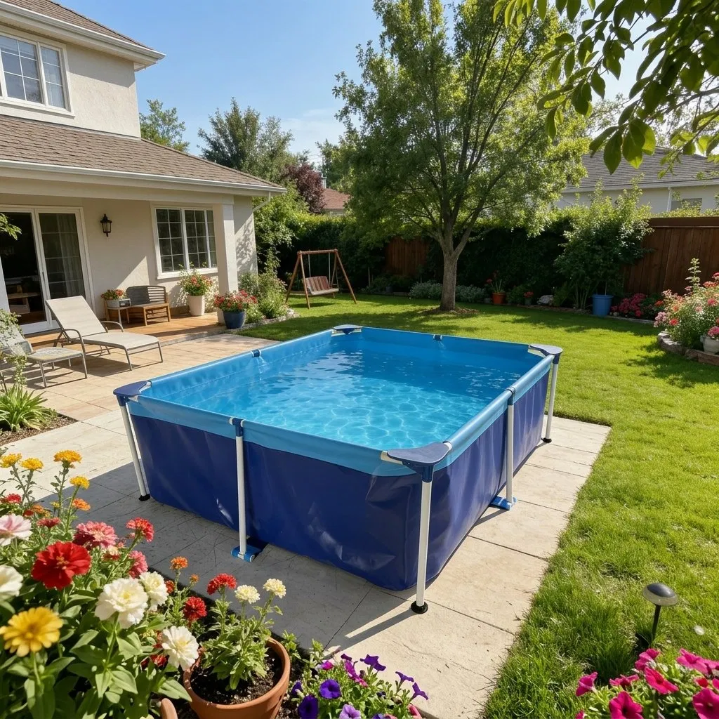 PVC Above Ground Metal Frame Outdoor Swimming Pool