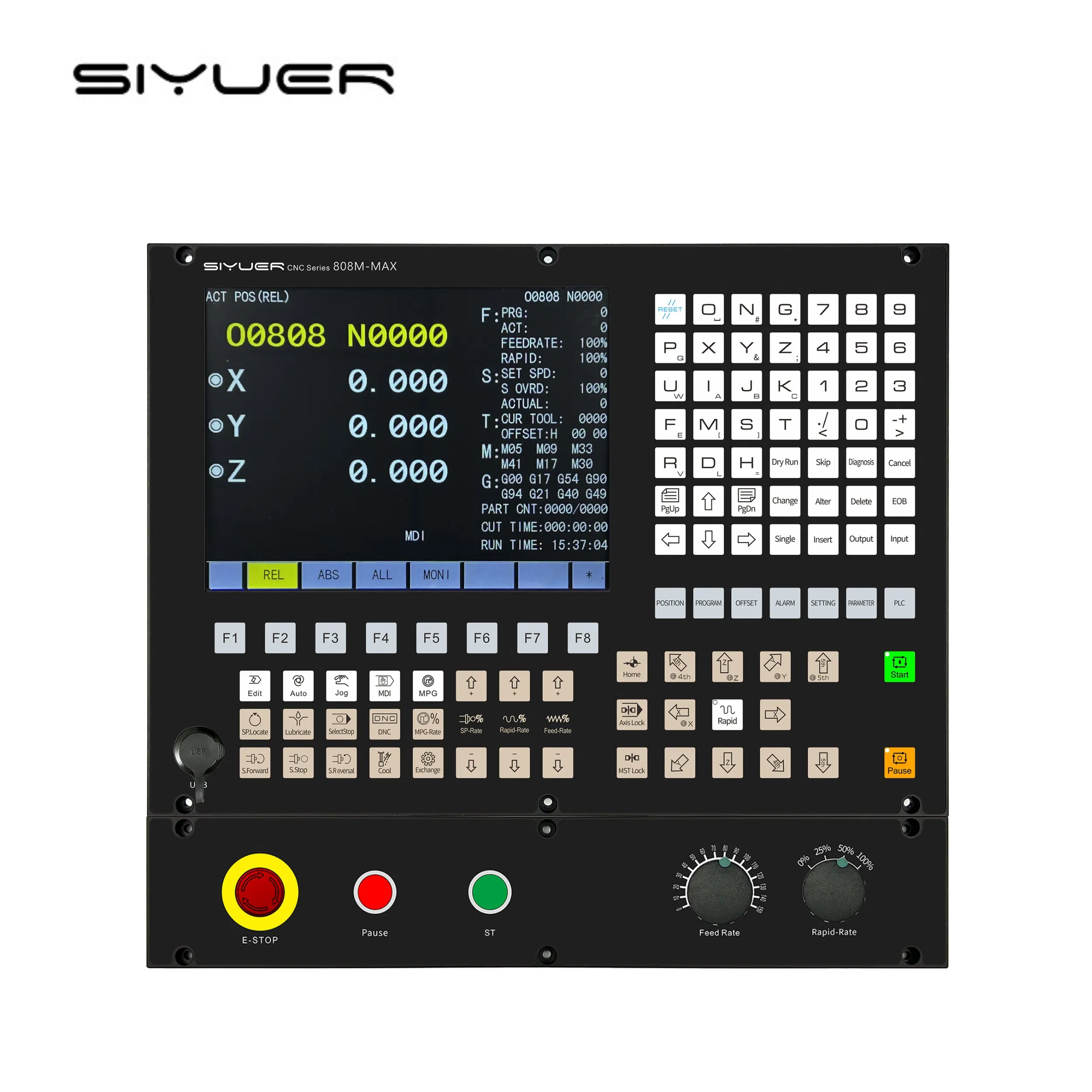 Контроллер фрезерного станка с ЧПУ Siyuer 808M-Max с серводвигателем