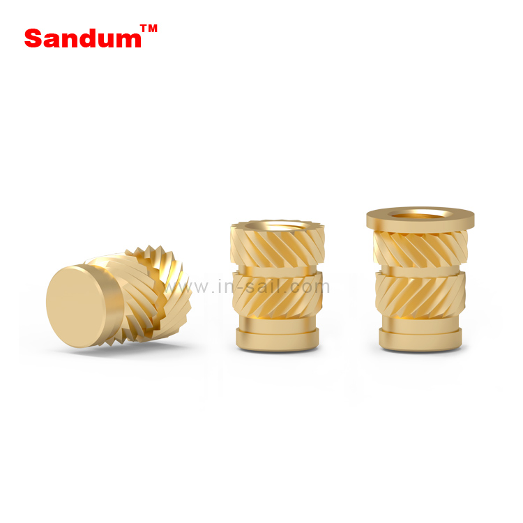 Brass Heat Staking Ultrasonic Threaded Plastic Fastener Insert Nuts