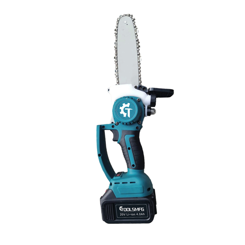 20V Cordless Brushless Chainsaw 6-10 Inch Wood Cutter