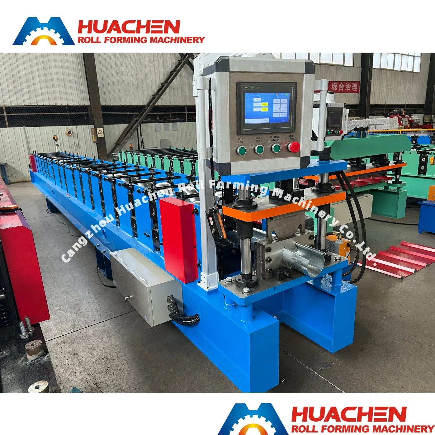 Roof Half Round Gutter Machine Rain Collecting Gutter Making Machine