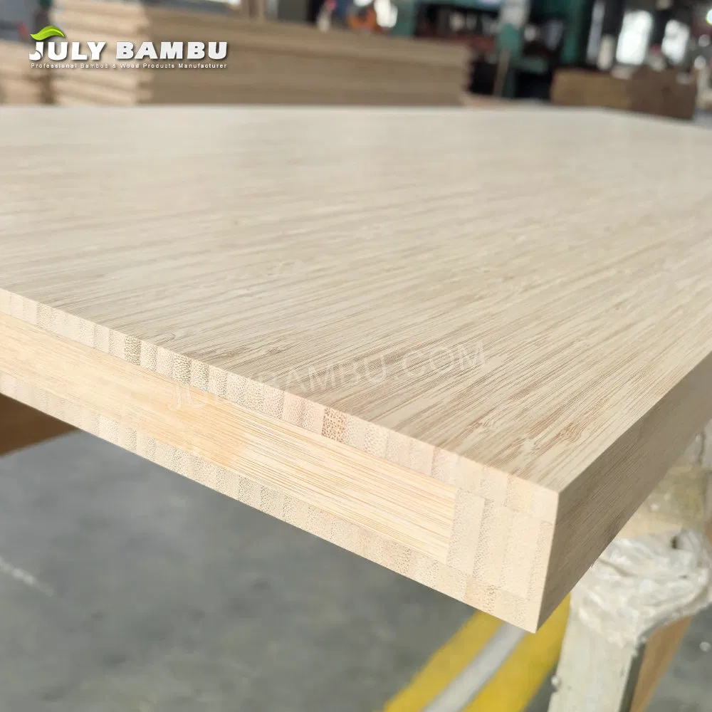 Customized Size 40mm Thick 7 Ply Bamboo Laminate Sheet Plywood Bamboo Butcher Block Board